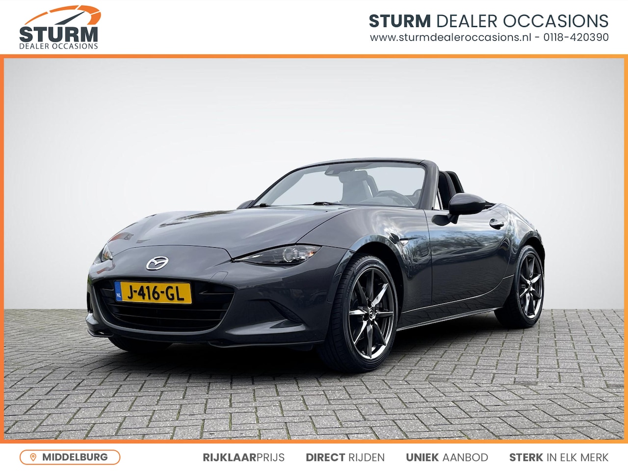 Mazda MX-5 - 2.0 SkyActiv-G 160 GT-M Sports Pack | Navigatie | Parkeersensors | Recaro Sportstoelen ver - AutoWereld.nl