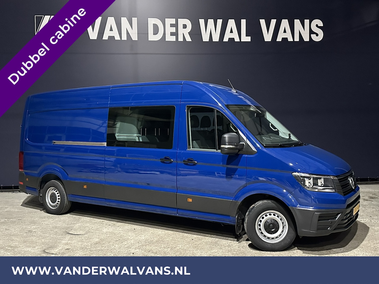 Volkswagen Crafter - 2.0 TDI 177pk 3500kg Trekhaak L4H3 L3H2 Dubbele Cabine Airco | 7-Zits | Camera | Parkeerse - AutoWereld.nl