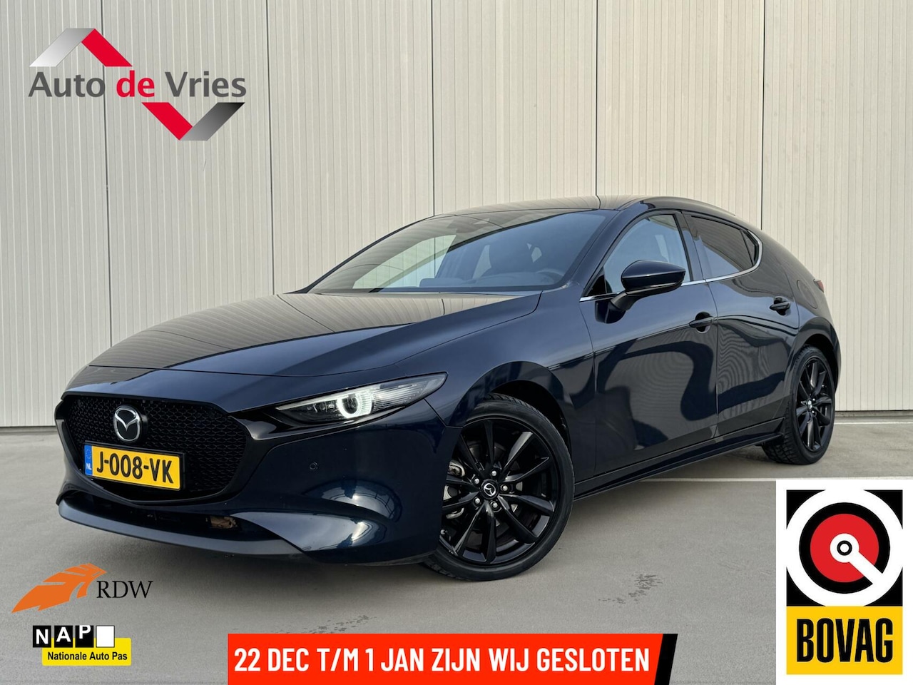 Mazda 3 - 2.0 e-SkyActiv-X M Hybrid 180 Luxury|NL-Auto|Navi - AutoWereld.nl