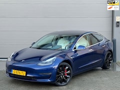 Tesla Model 3 - Performance AWD 75 kWh Blauw WIT LEDER|NAP