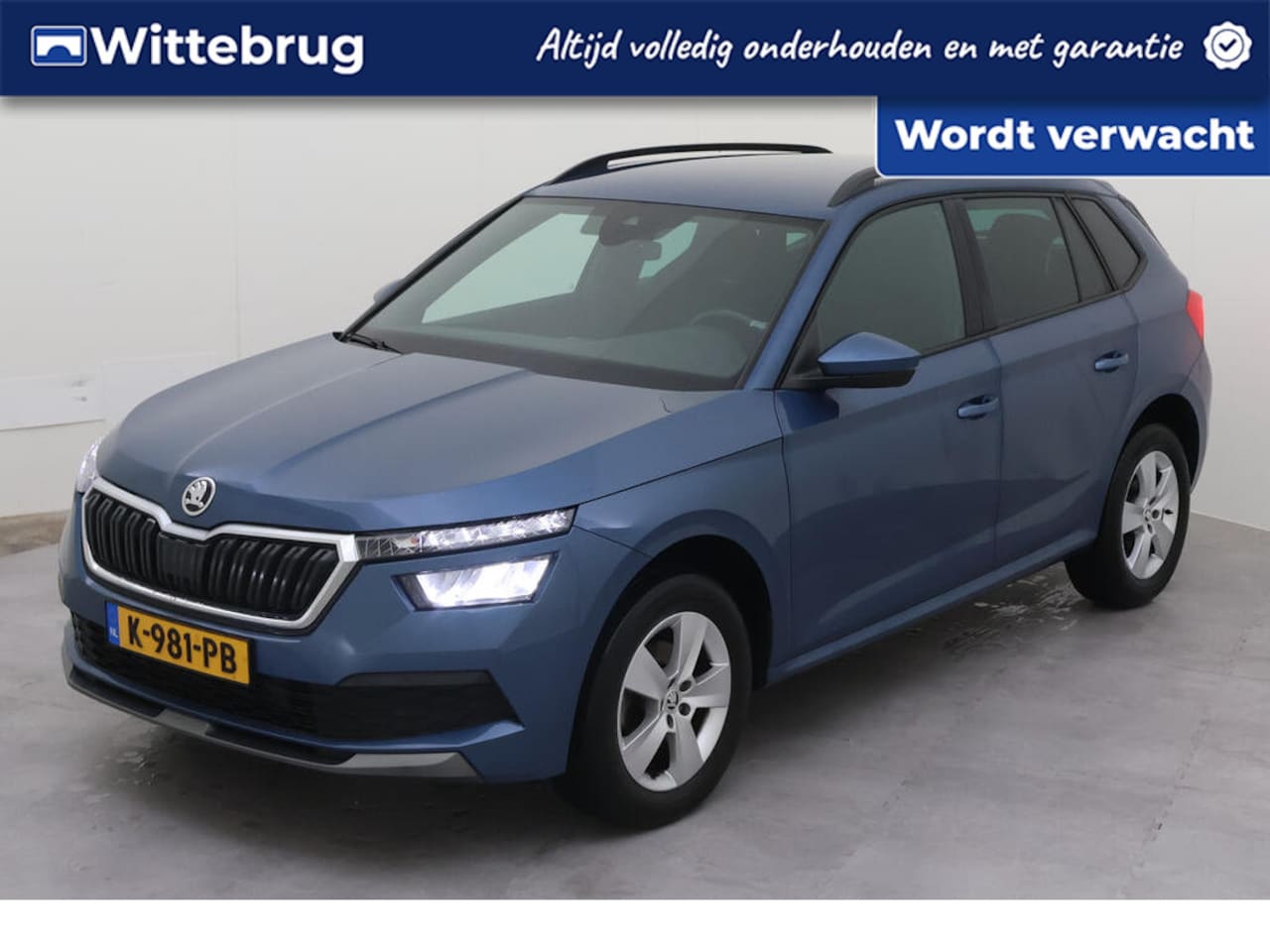 Skoda Kamiq - 1.0 TSI Sport Business Metallic/ Led/ Elec. Achteklep/  Climatronic/ APP/  Camera/ Zwenkha - AutoWereld.nl