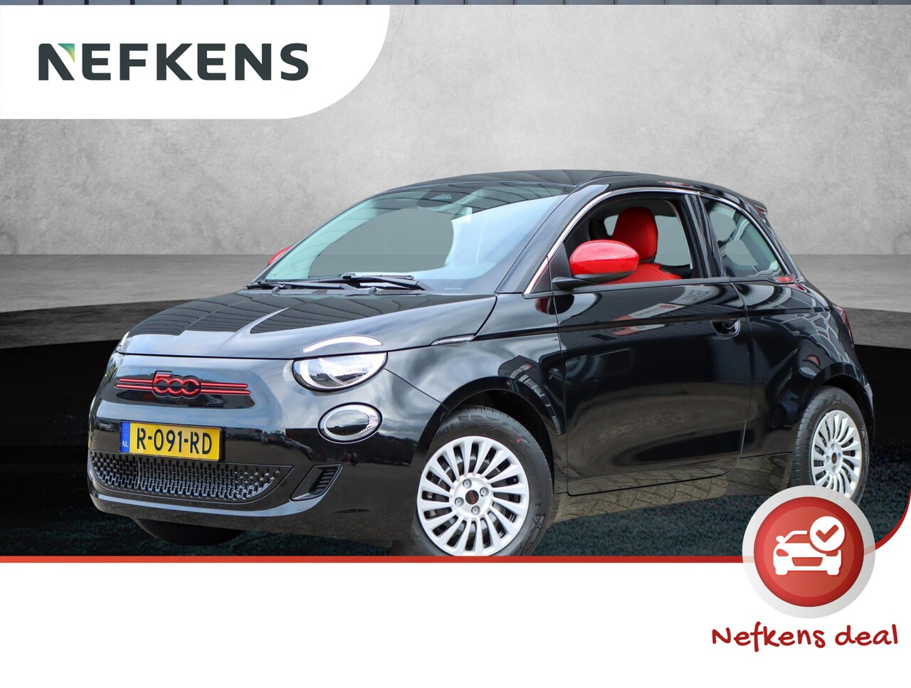 Fiat 500e - RED 42 kWh 3-fase (Direct rijden/Isofix/AppleCarPlay/Climate) - AutoWereld.nl