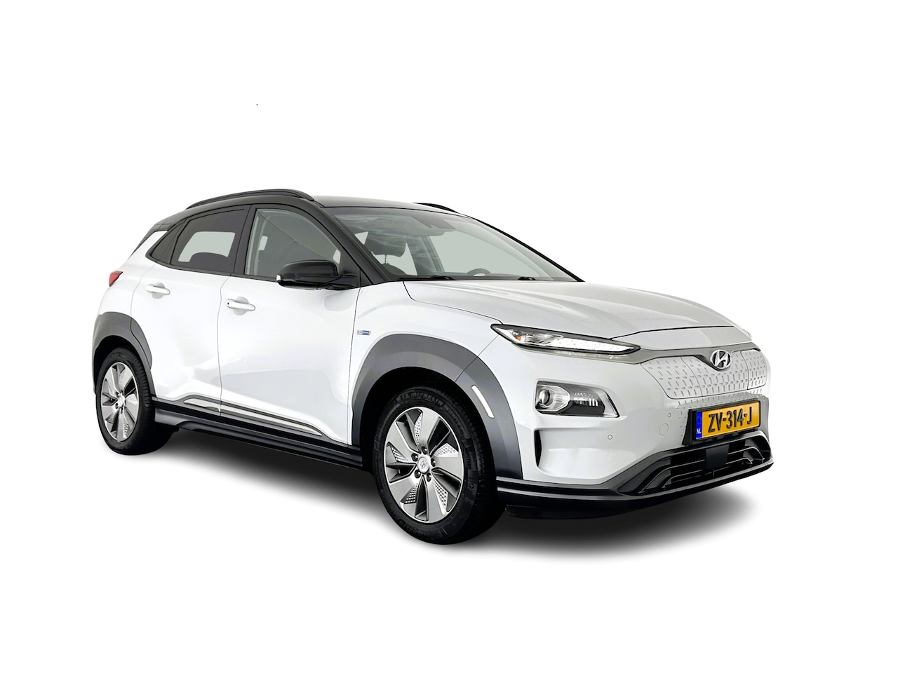 Hyundai Kona Electric - EV Premium 64 kWh (INCL-BTW) *FULL-LEATHER | HEAD-UP | FULL-LED | NAVI-FULLMAP | DAB | ADA - AutoWereld.nl