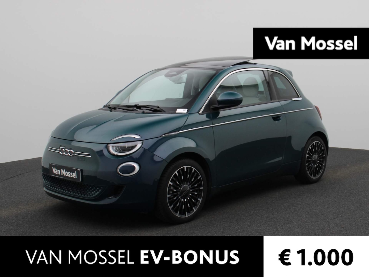 Fiat 500e - La Prima 42 kWh | €26.400,- na aftrek subsidie | Leder | Schuifdak | Camera | Stuur Verwar - AutoWereld.nl