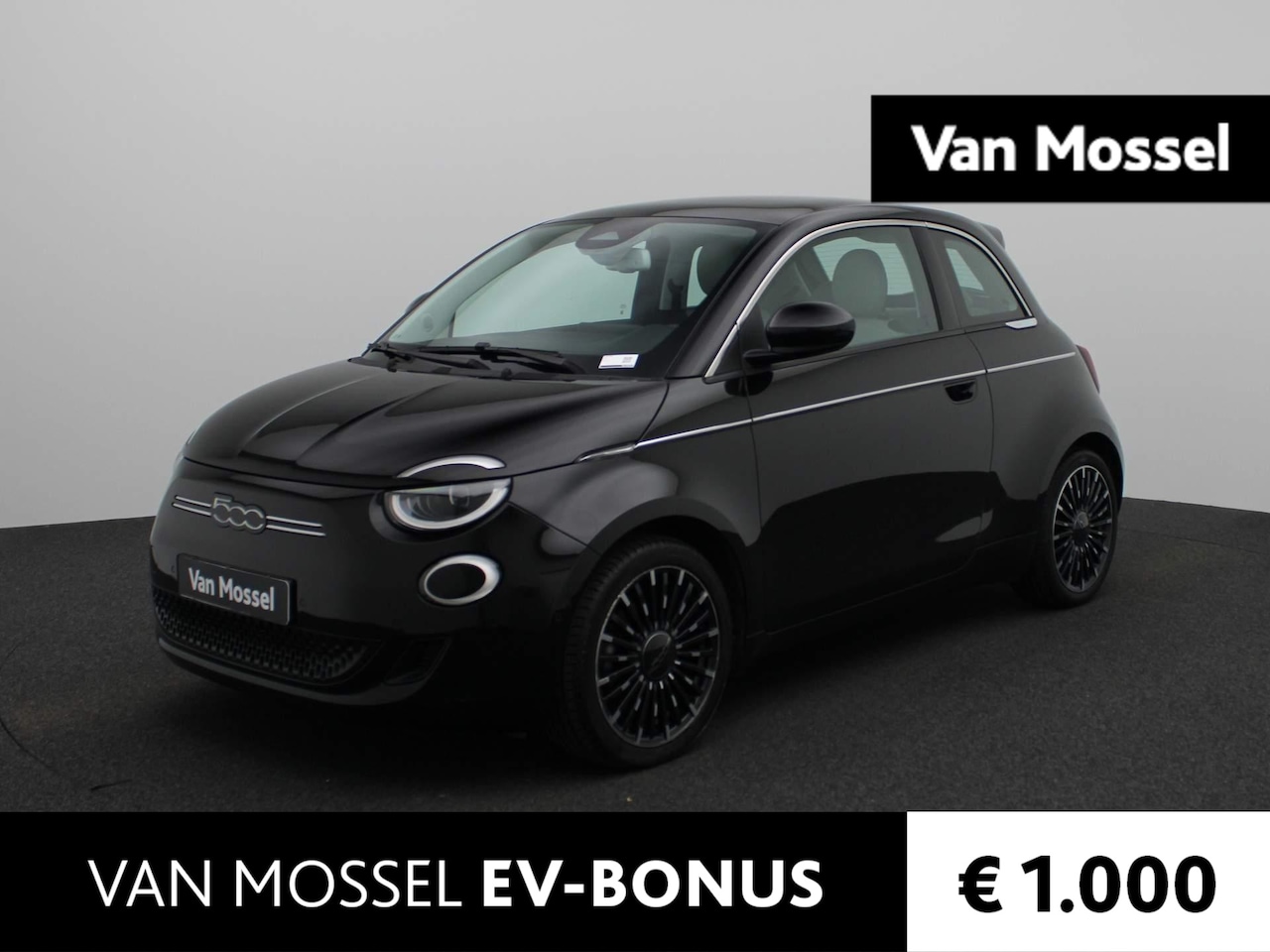 Fiat 500e - La Prima 42 kWh | Leder | Navi | ECC | Cam | LMV | Pano | - AutoWereld.nl