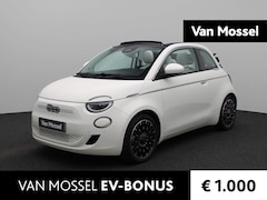 Fiat 500 C - 500e La Prima 42 kWh | Leder interieur | Navigatie | Climate Control | Cam | Parkeersensor