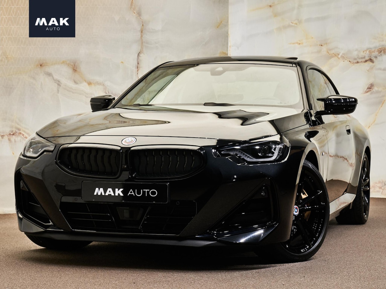 BMW 2-serie Coupé - M240i xDrive M240i xDrive, M stoelen, schuifdak, 19", H/K, HUD, ACC, Adap-LED, shadow line - AutoWereld.nl