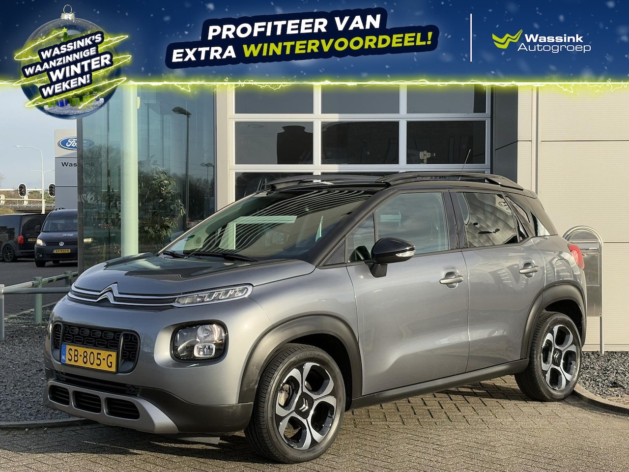 Citroën C3 Aircross - 1.2 PureTech 110pk EAT6 Shine | AUTOMAAT | Navigatie | Cruise Control | PDC Achter | Clima - AutoWereld.nl