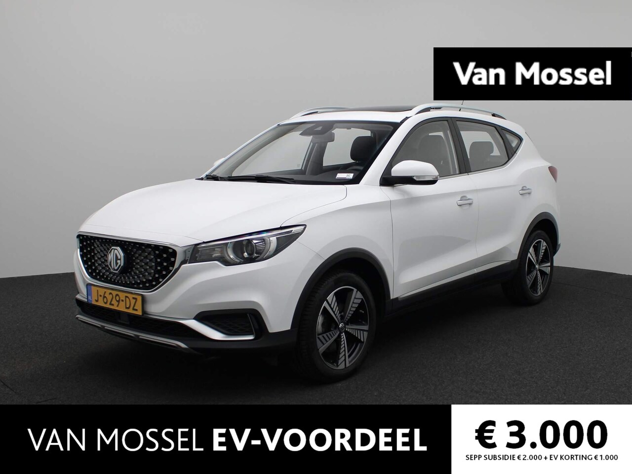 MG ZS - EV Luxury 45 kWh | Leder | Navi | Cam | Airco | Schuifdak | LMV | - AutoWereld.nl