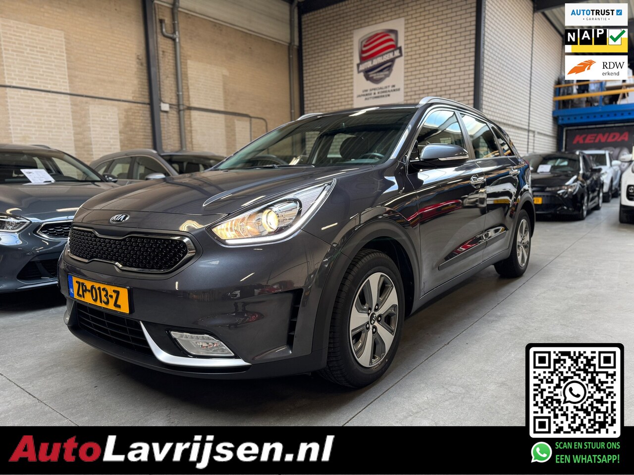 Kia Niro - HYBRID EXECUTIVE-LINE NL AUTO NAP FABR.GARANTIE! AUTOMAAT NAVIGATIE CAMERA LED ECC CRUISE - AutoWereld.nl