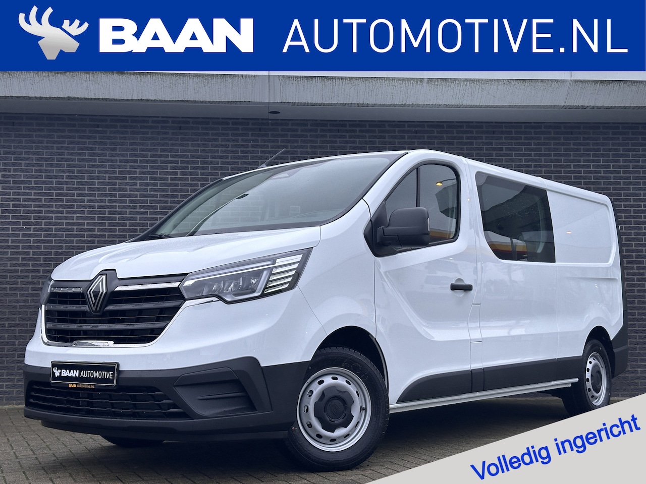 Renault Trafic - 2.0 Blue dCi 130 T29 L2H1 Advance DC | Houten vloer | Zijwandbekleding laadruimte | Trekha - AutoWereld.nl