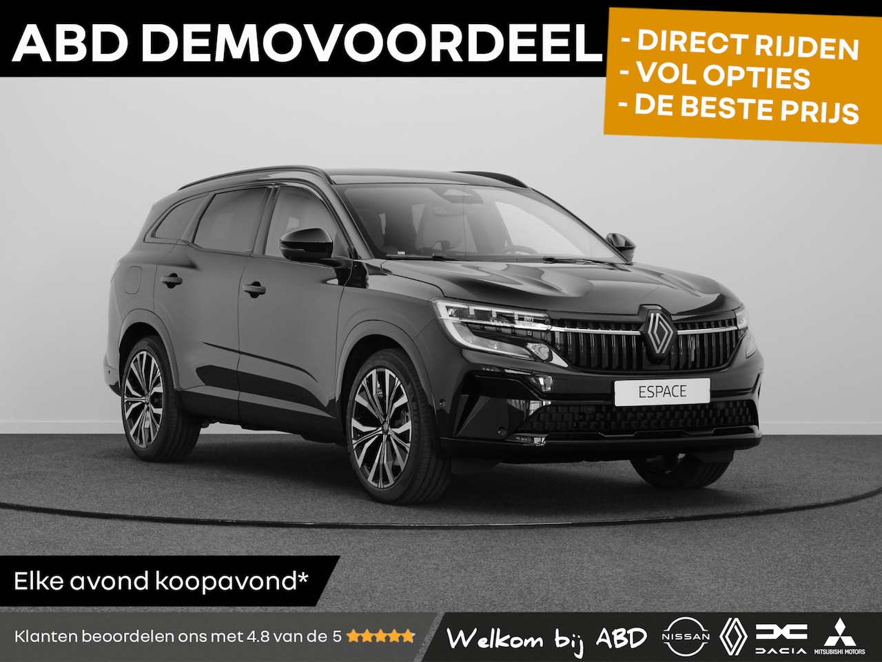 Renault Espace - E-Tech Hybrid 200pk iconic 7p. | Panoramisch vast glazen dak | Harman kardon | Active driv - AutoWereld.nl