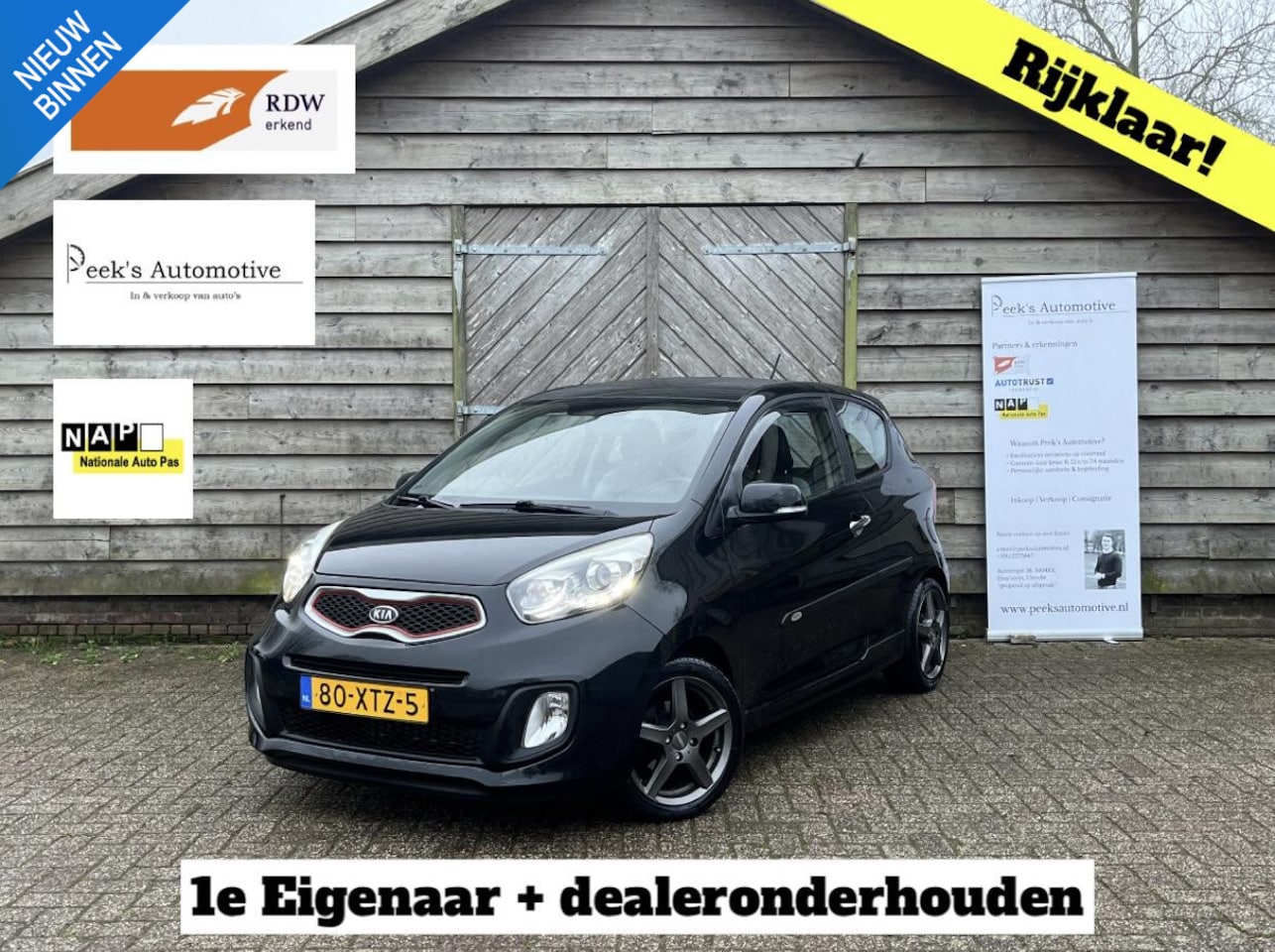 Kia Picanto - 1.2 CVVT ISG R-SportbyKia | 4-Cilinder | Airco | Lichtmetaal | Sportpakket | Rijklaar | Un - AutoWereld.nl