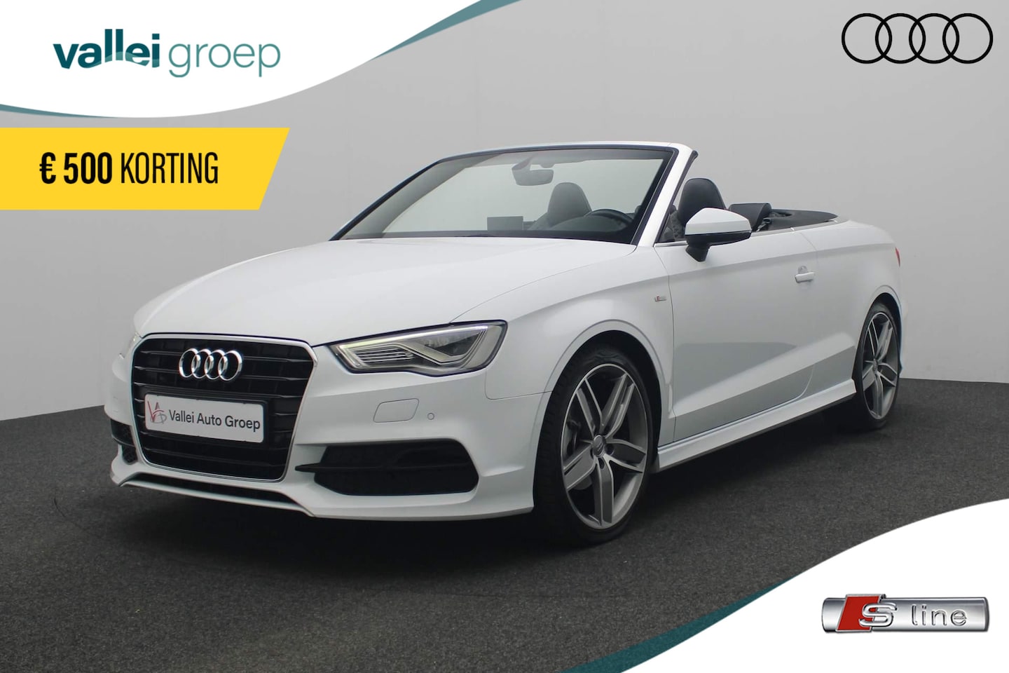 Audi A3 Cabriolet - 1.4 TFSI 150PK S-tronic CoD Ambition Pro Line S Open Days / S-Line | Leder | B&O | Stoelve - AutoWereld.nl