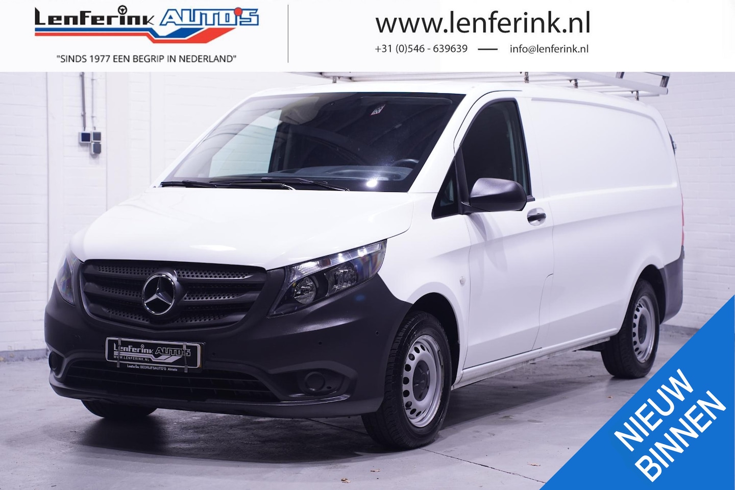 Mercedes-Benz Vito - 116 CDI 163 pk Lang Navi, Camera, Trekhaak Cruise Control, PDC V+A, Imperiaal, NAP, 2-Zits - AutoWereld.nl