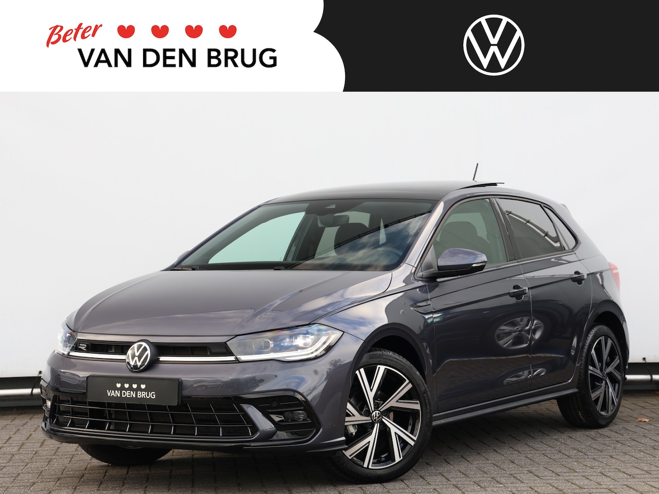 Volkswagen Polo - 1.0 TSI R-Line 95pk DSG I Led Matrix | Panoramadak I Stoelverwarming I Spiegelpakket | 17" - AutoWereld.nl