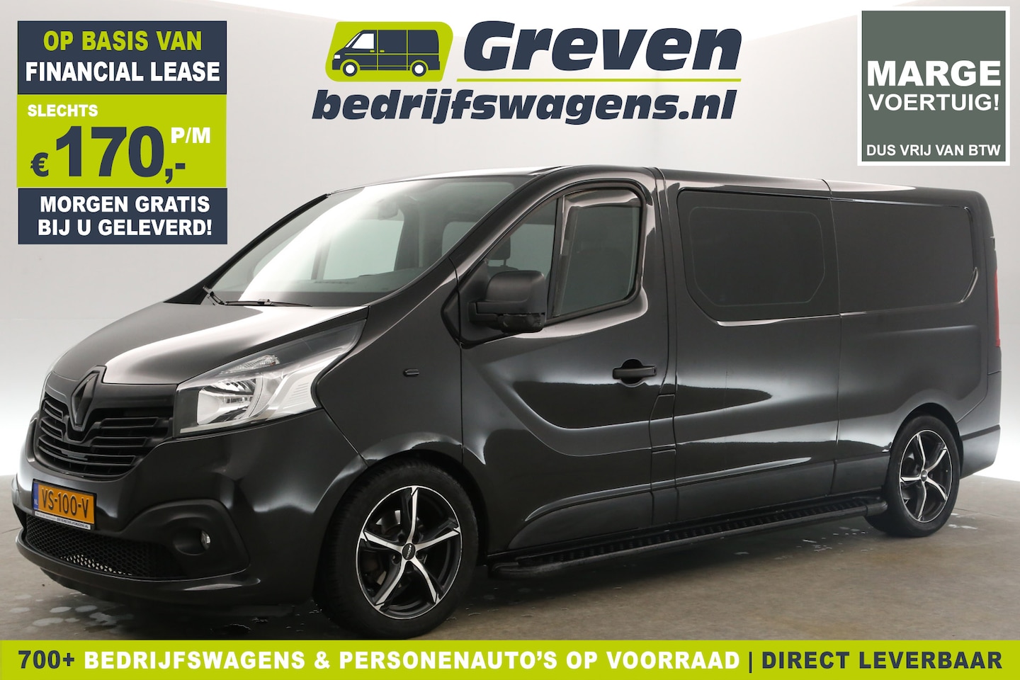 Renault Trafic - 1.6 dCi T29 L2H1 | Marge | Dubbele Cabine | 5 Persoons | Airco Cruise PDC Navi 17''LMV Tre - AutoWereld.nl