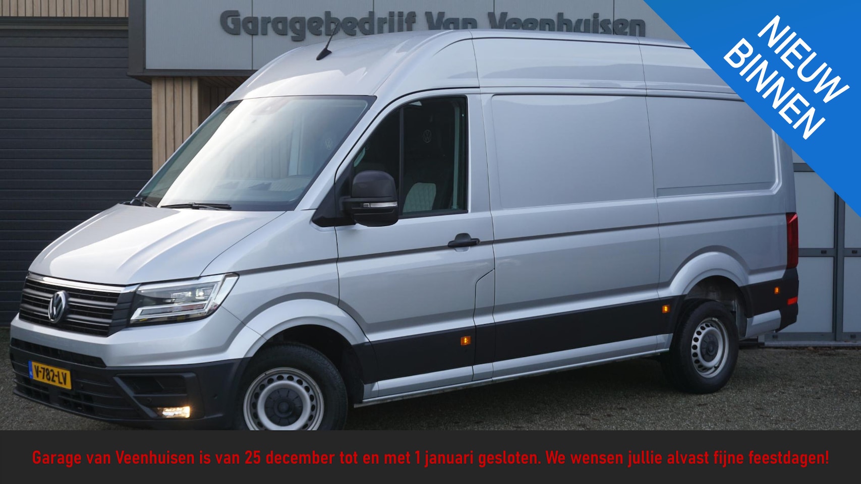 Volkswagen Crafter - 2.0 TDI 140pk L3H3 Highline 3-Zits Nappa Leder LED Trekhaak Navi DAB Geveerde stoel *NL au - AutoWereld.nl