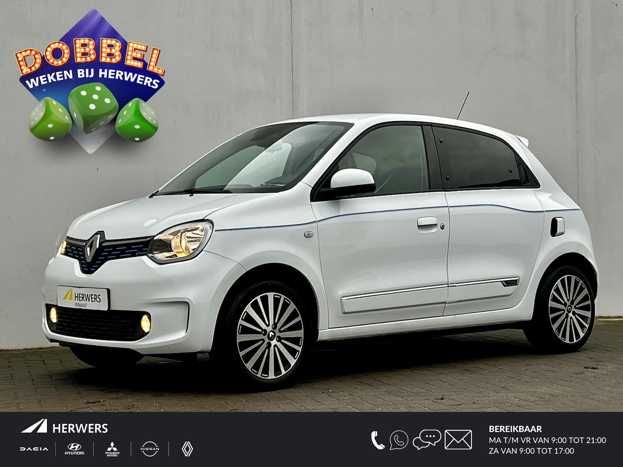 Renault Twingo Z.E. - R80 Intens Automaat / Koop accu SoH 93,56%  / Dealer onderhouden / 3 fase laden / Navigati - AutoWereld.nl