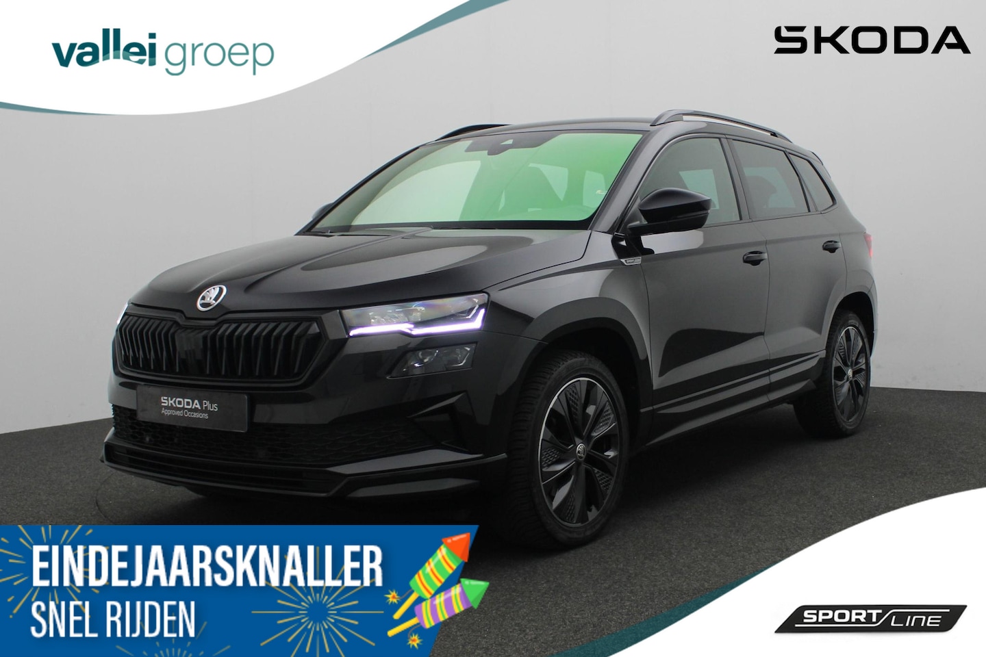 Skoda Karoq - 1.5 TSI 150PK DSG ACT Sportline Business | Matrix LED | Adaptief onderstel | Stoel-/achter - AutoWereld.nl