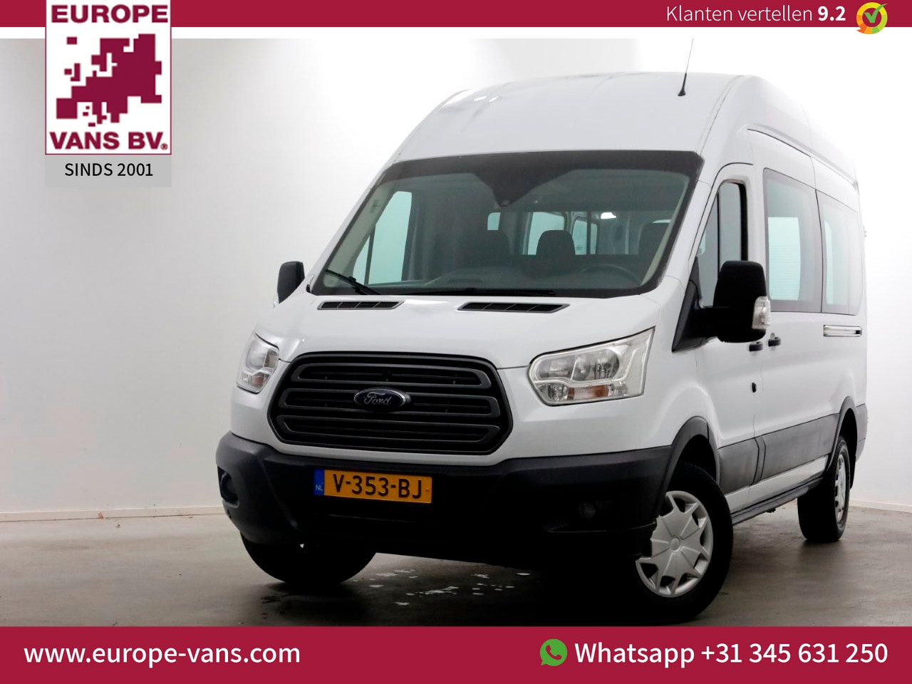 Ford Transit - 350 2.0 TDCI 130pk E6 RWD L3H3 Trend Ramen Rondom/2x Schuifdeur 11-2016 - AutoWereld.nl