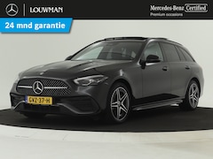 Mercedes-Benz C-klasse Estate - 300 e AMG Plug-In Hybride | Trekhaak | AMG Styling | Panorama Schuif-Kanteldak } Night Pak