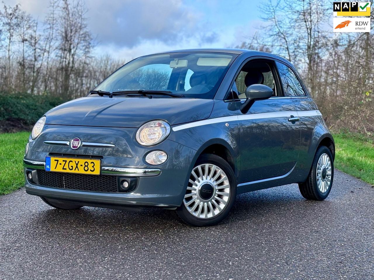 Fiat 500 - 1.2 Lounge Panodak/Airco/Sportvelgen/Boekjes - AutoWereld.nl