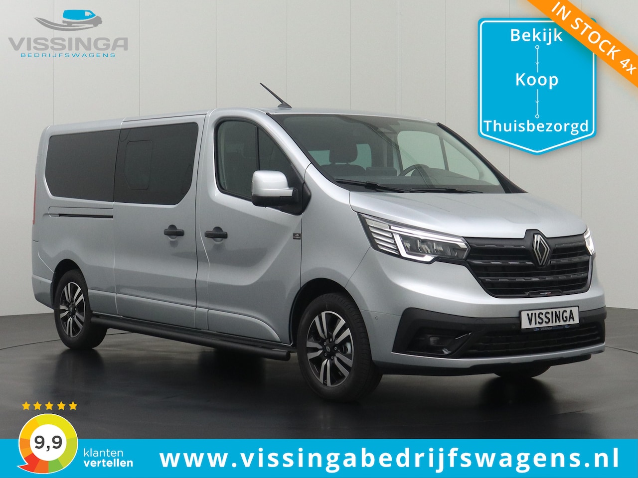 Renault Trafic - L2H1 170 pk Automaat Anniversary Edition Dubbele Cabine Zilver - AutoWereld.nl