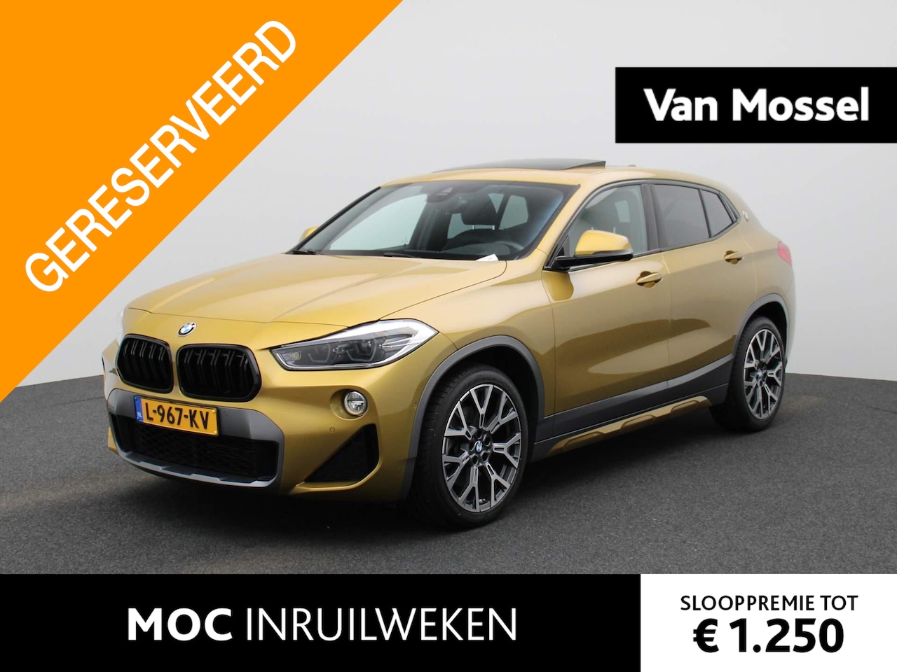 BMW X2 - sDrive20i High Executive | Leder | Navi | Cam | Schuifdak | PDC | LMV | LED | - AutoWereld.nl