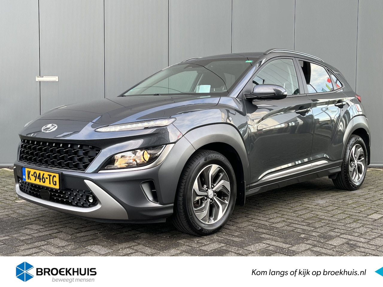 Hyundai Kona - 1.6 GDI HEV 140pk Fashion Automaat | Led | Camera | Climate | Keyless | Navigatie | Krell - AutoWereld.nl