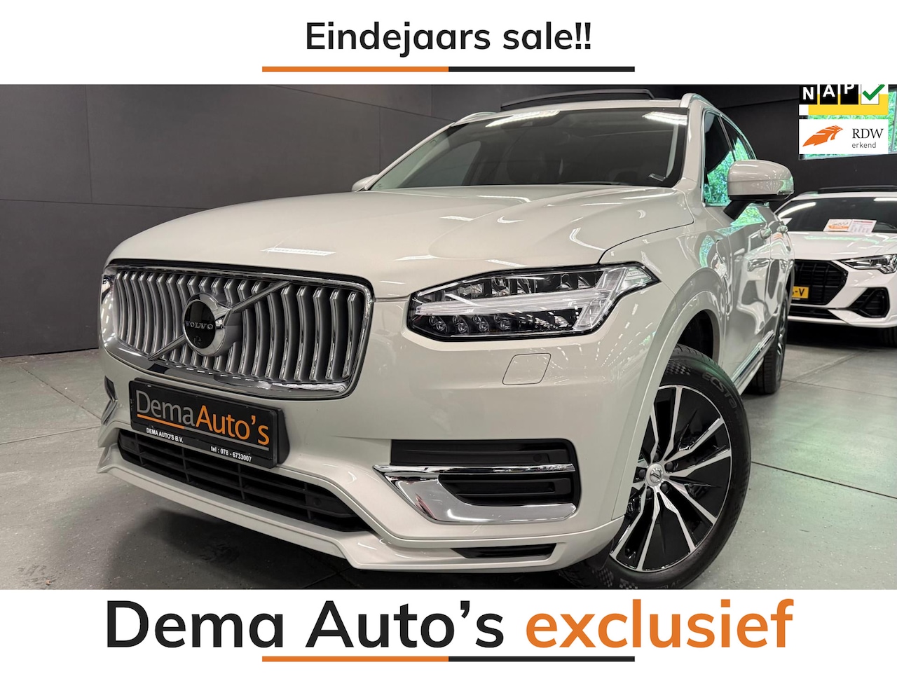 Volvo XC90 - 2.0 T8 Recharge AWD Inscription Exclusive PANO/LEDER/H-KARDON/CAM/// - AutoWereld.nl