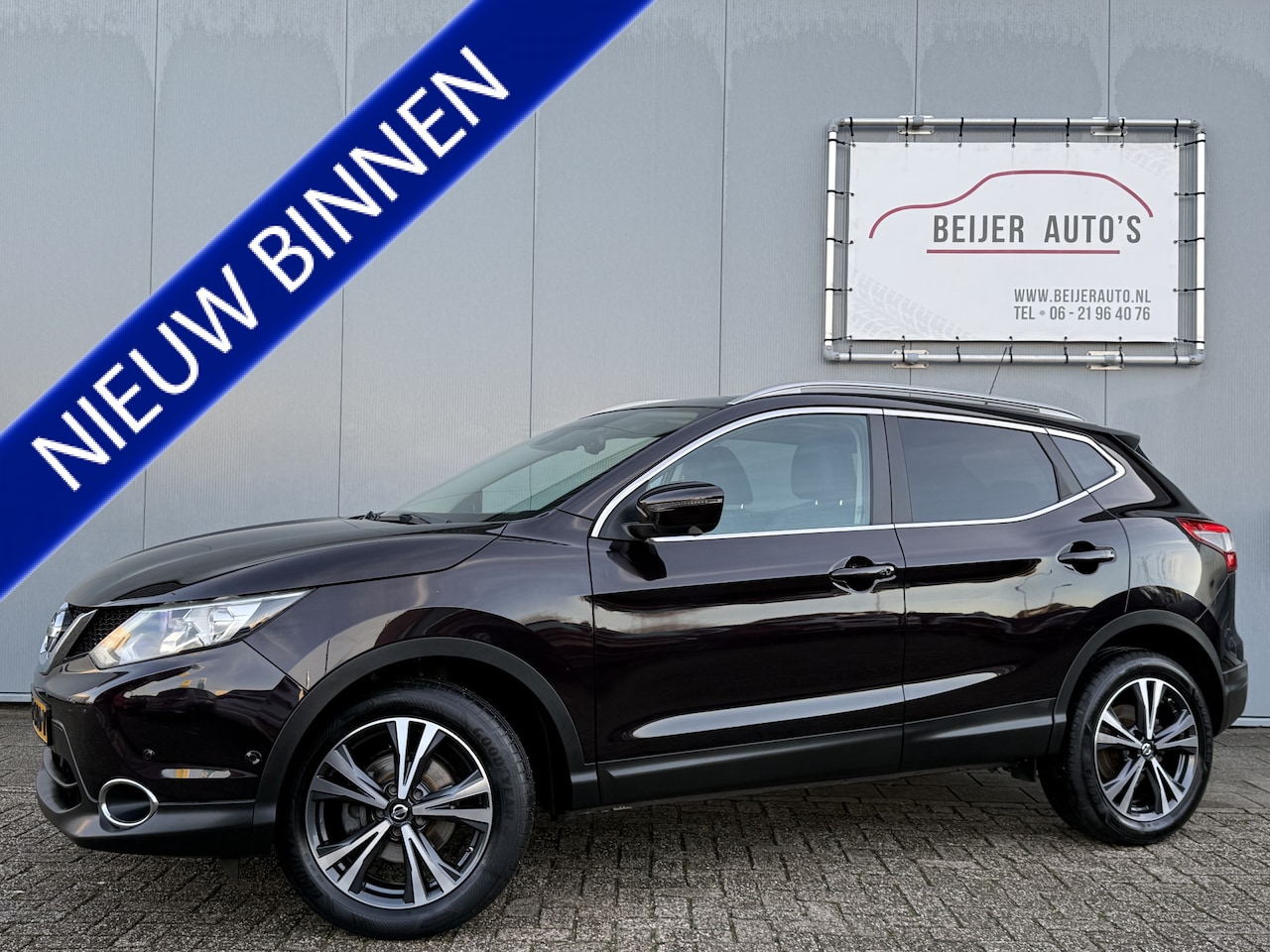 Nissan Qashqai - 1.2 Tekna Automaat Leer/Pano/Camera. - AutoWereld.nl