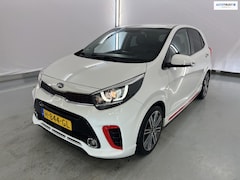 Kia Picanto - 1.0 T-GDI 100pk GT-Line | Zwart met rood leder | Navigatie | Camera | 16 Inch velgen | App