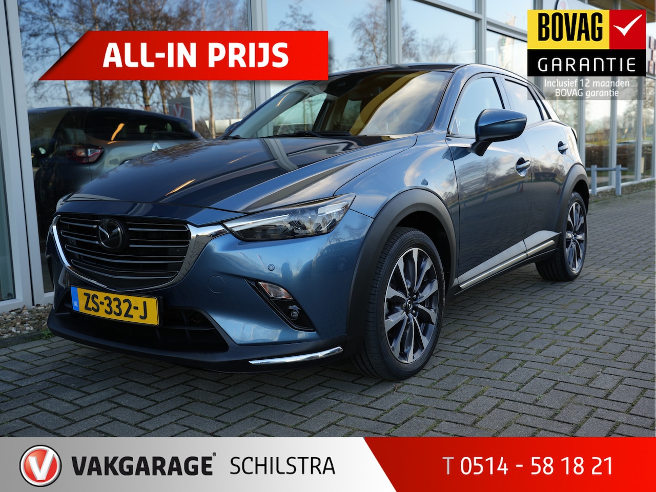 Mazda CX-3 - 2.0 SkyActiv-G 120 GT-M Automaat | Clima | Navigatie | Adaptive Cruise - AutoWereld.nl