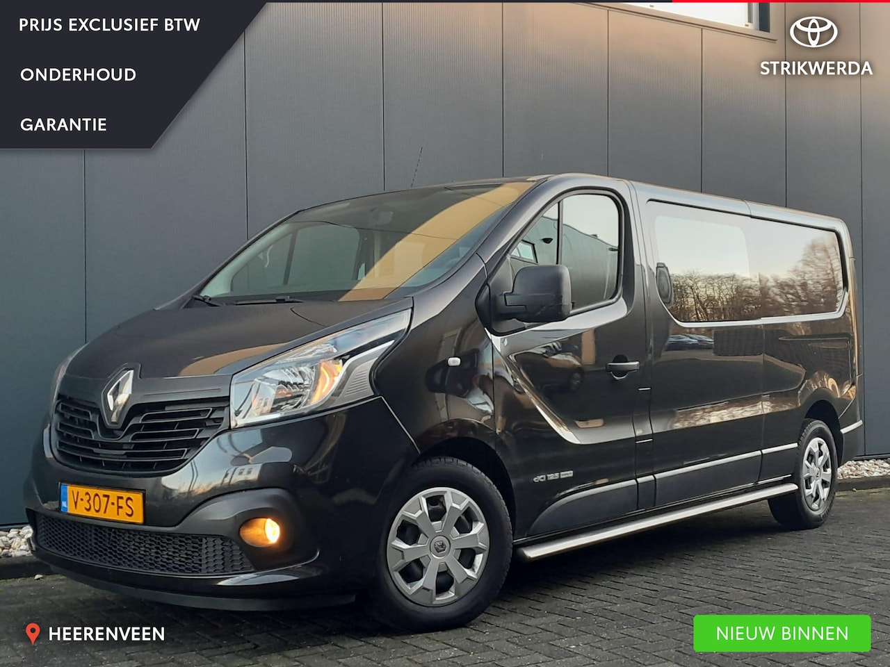 Renault Trafic - DUBBEL CABINE MARGE 125pk 1.6 dCi T29 L2H1 DC|Airco|Cruise|Side-Bars GEEN BTW - AutoWereld.nl