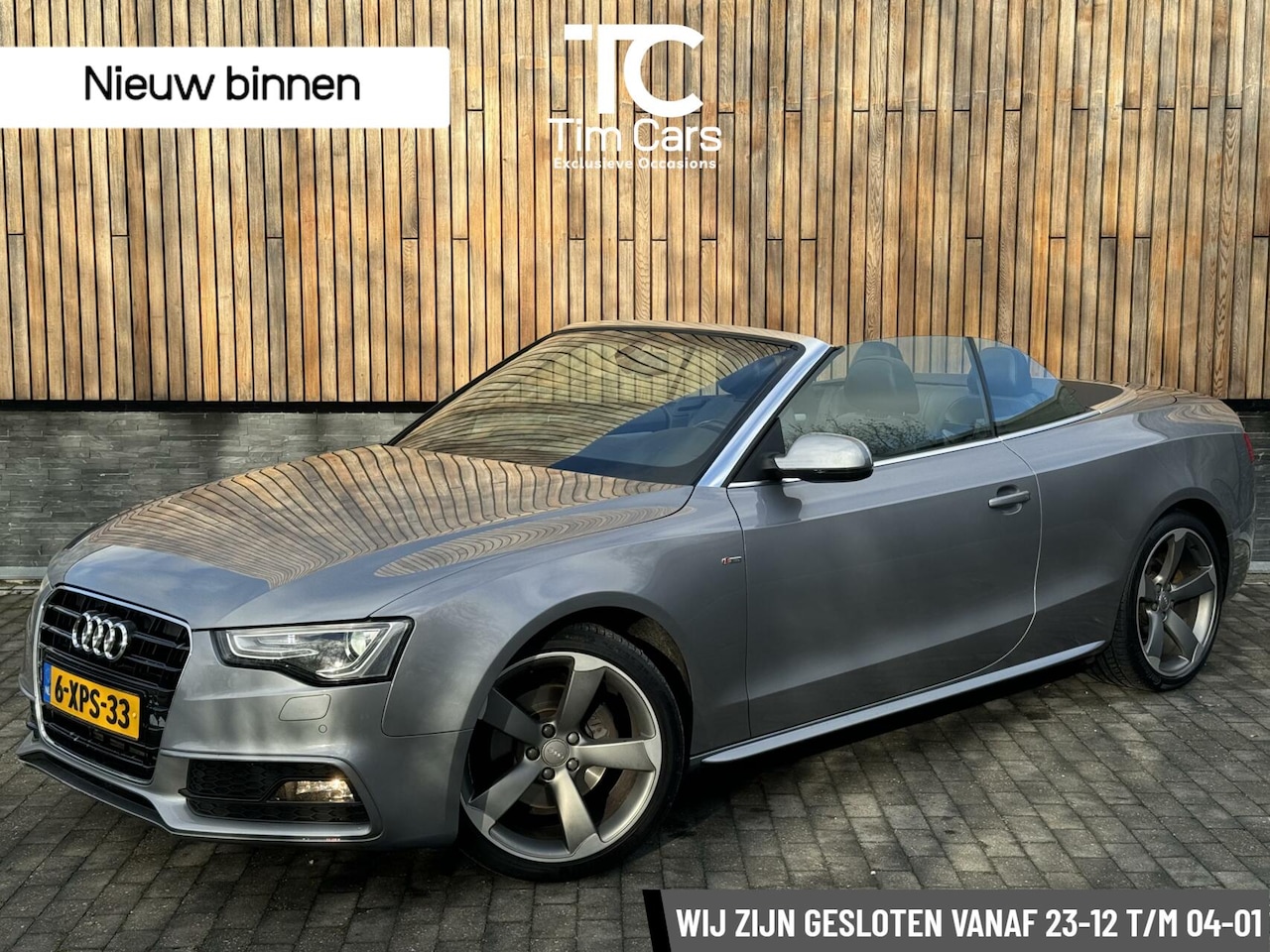 Audi A5 Cabriolet - 1.8 TFSI S-line Automaat | Leer | Stoelverwarming en nekverwarming | Xenon verlichting | 1 - AutoWereld.nl