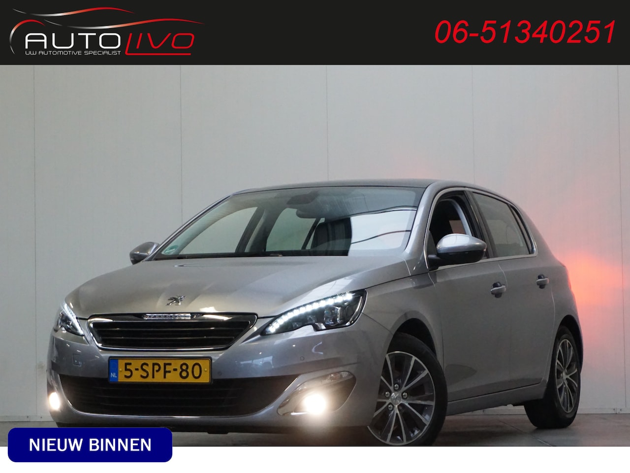 Peugeot 308 - 1.6 THP Première 125 PK! PANO LED NAVI CLIMA PDC CRUISE etc. - AutoWereld.nl