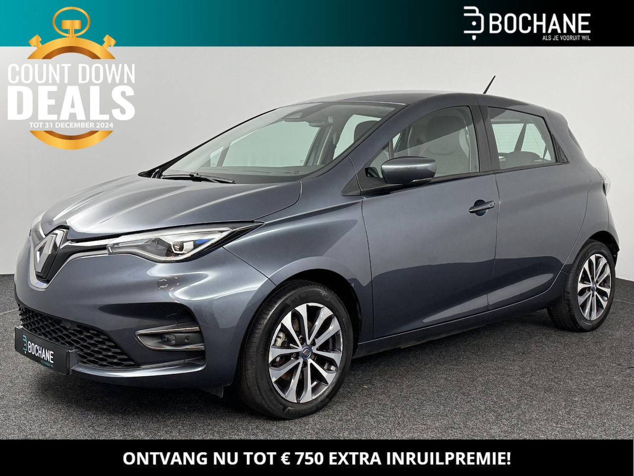 Renault Zoe - R135 Zen 52 kWh (ex Accu) | 1e eigenaar + dealer onderhouden! | Parkeersensoren voor, acht - AutoWereld.nl