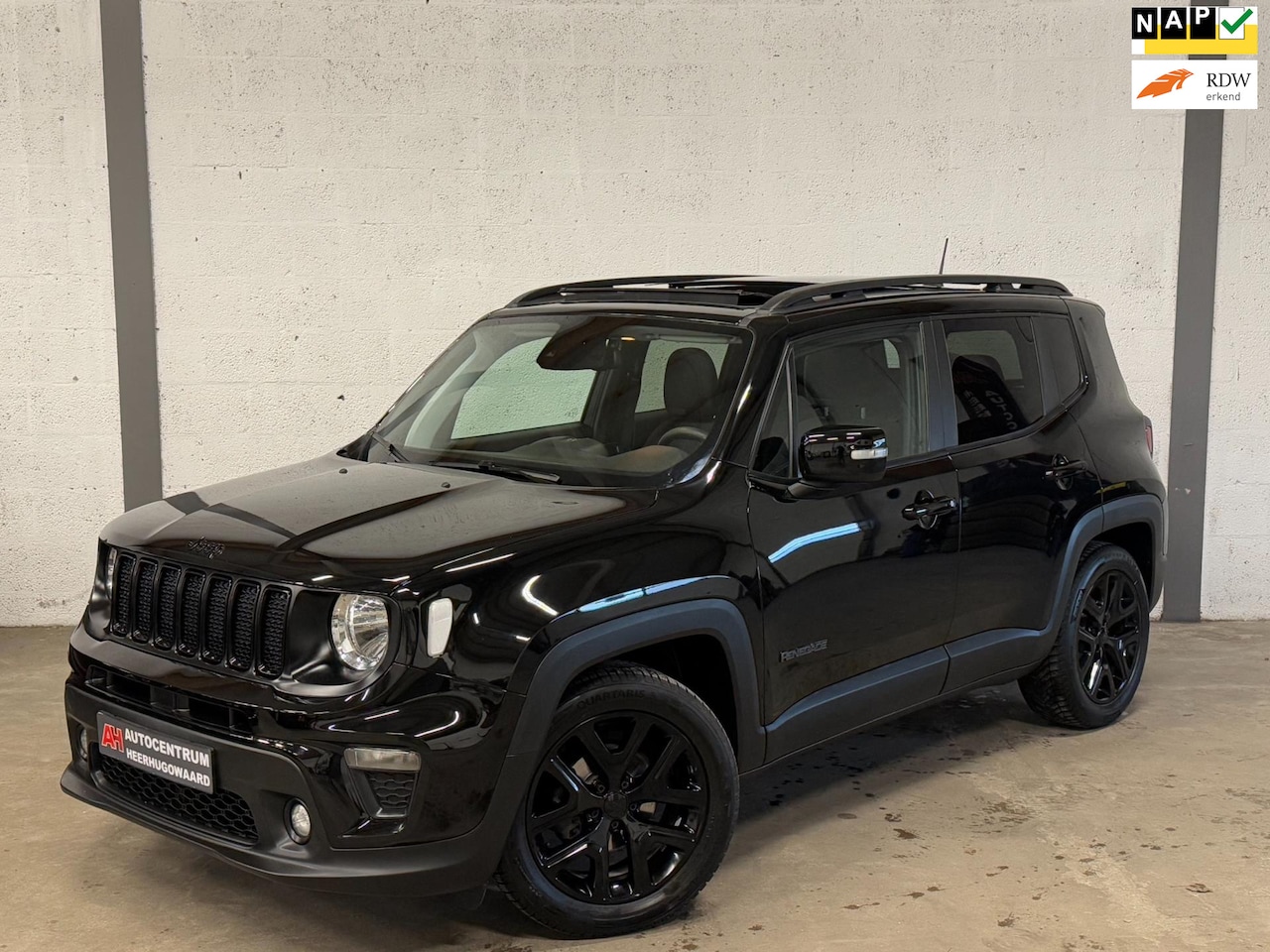 Jeep Renegade - 1.0T Night Eagle Pano|Navi Carplay|Cruise|Clima|Dealer Onderhouden !! - AutoWereld.nl