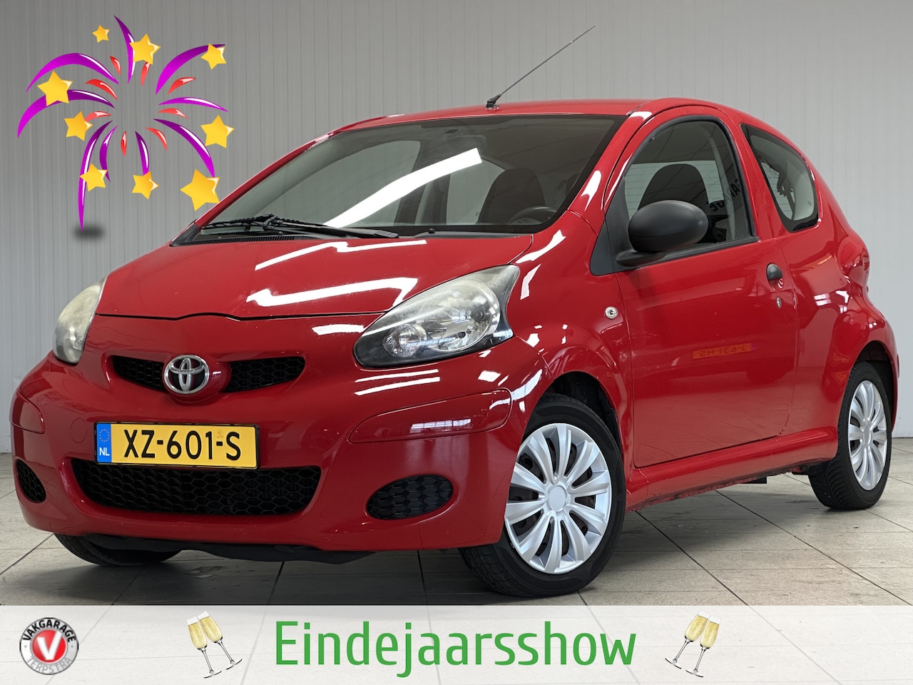 Toyota Aygo - 1.0-12V Access/ Radio-CD+AUX/ Stuurbekr/ Airbags/ Bumpers in Kleur/ Deelbare Achterbank. - AutoWereld.nl