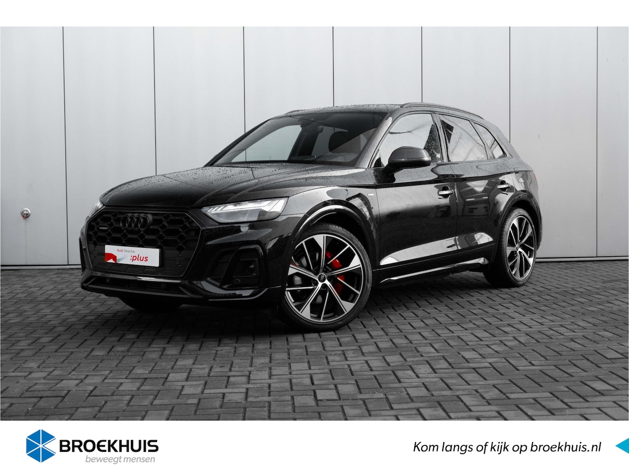 Audi Q5 - 55 TFSI e S edition | Adaptive air suspension | Fijnnappa leder Audi sport rode stiksels | - AutoWereld.nl