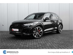 Audi Q5 - 55 TFSI e S edition | Adaptive air suspension | Fijnnappa leder sport rode stiksels | Matr