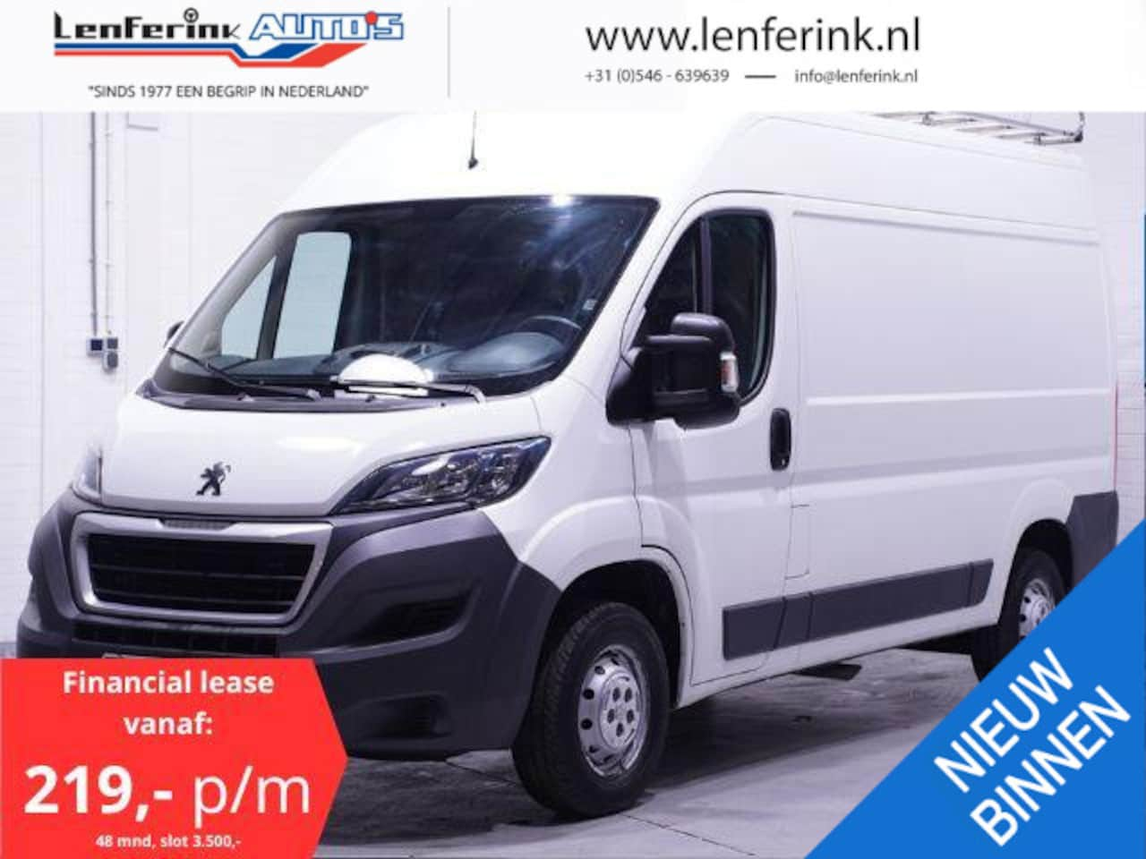 Peugeot Boxer - 2.0 BlueHDI 110 pk L2H2 Airco va 219,- p/mnd Imperiaal met Trap, Trekhaak 2.000 kg, Laadru - AutoWereld.nl