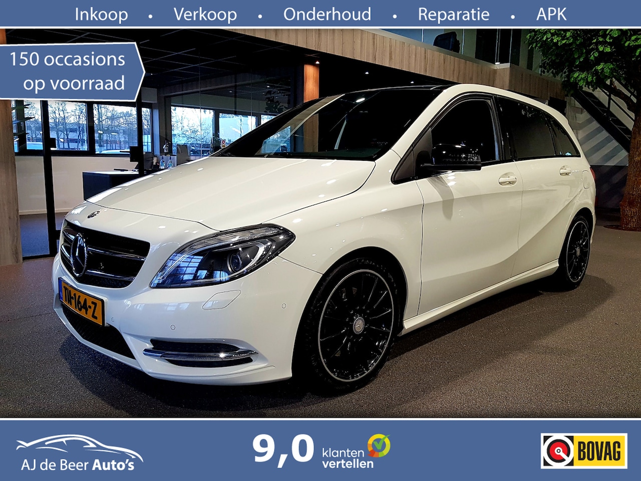 Mercedes-Benz B-klasse - 250 Ambition AMG 211pk Aut.7 | Volleder | Panorama | Xenon | Camera | Trekhaak - AutoWereld.nl