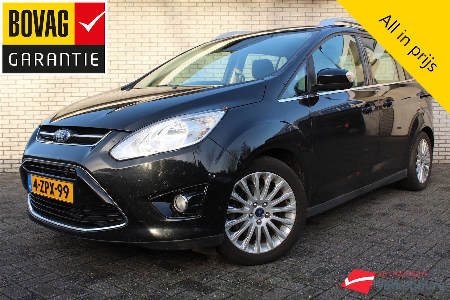 Ford Grand C-Max - 1.0 EcoBoost 125pk Lease Titanium | 7P | Trekhaak | Camera | PDC | NAVI | Cruise | Parkeer - AutoWereld.nl