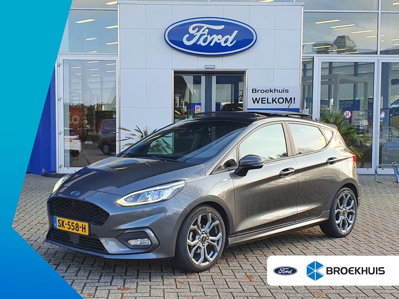 Ford Fiesta - 1.0 ST-Line | Panoramadak | Stoelverwarming | Apple Carplay | Clima | Navigatie - AutoWereld.nl