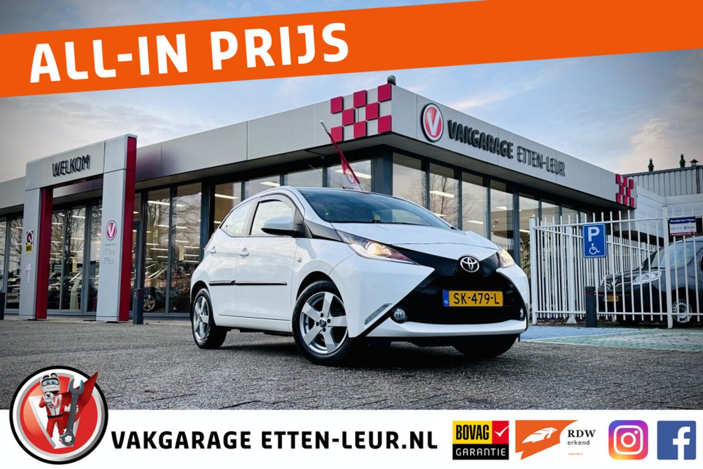 Toyota Aygo - 1.0 VVT-i x-play / CAMERA / APPLE + ANDROID / BLUETOOTH - AutoWereld.nl