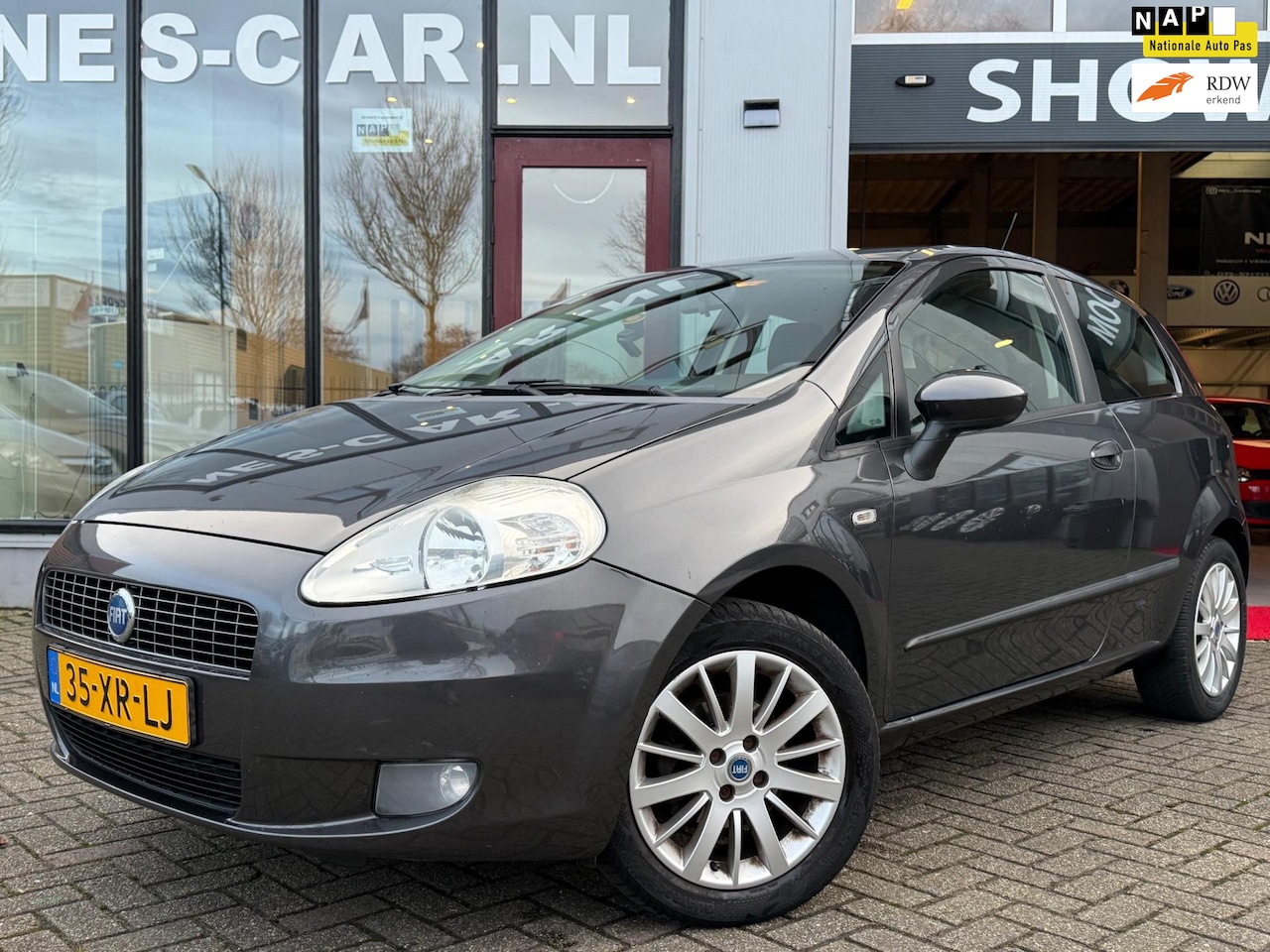 Fiat Grande Punto - 1.4 Dynamic! Airco! Cruise! Orgineel NL! - AutoWereld.nl