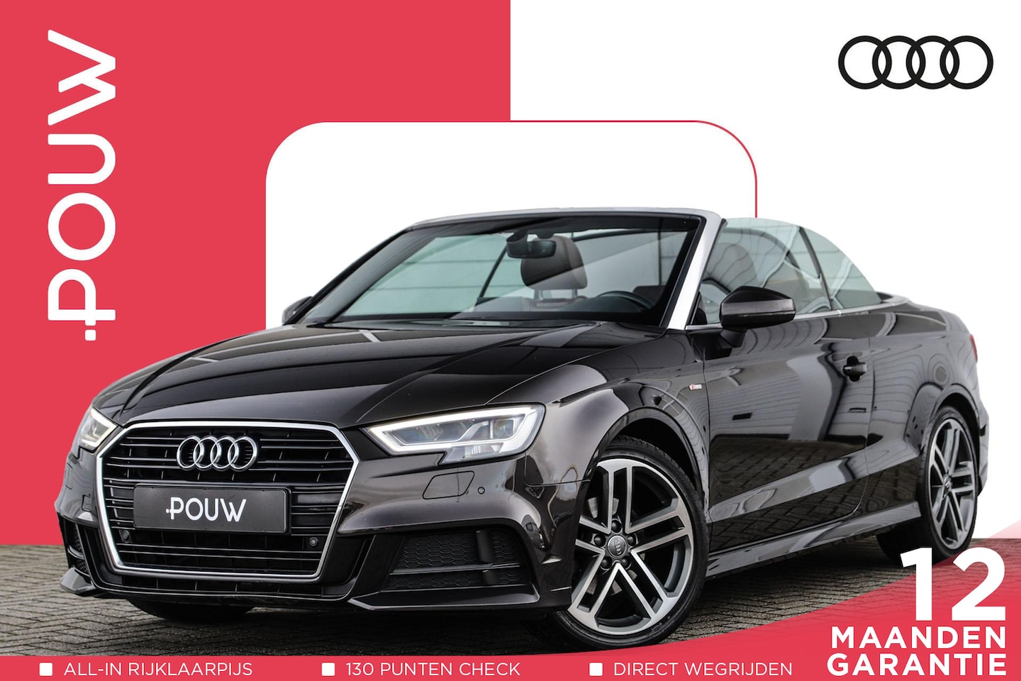 Audi A3 Cabriolet - 1.4 TFSI CoD 150pk S-tronic S-Line | Nekverwarming | Leder - AutoWereld.nl