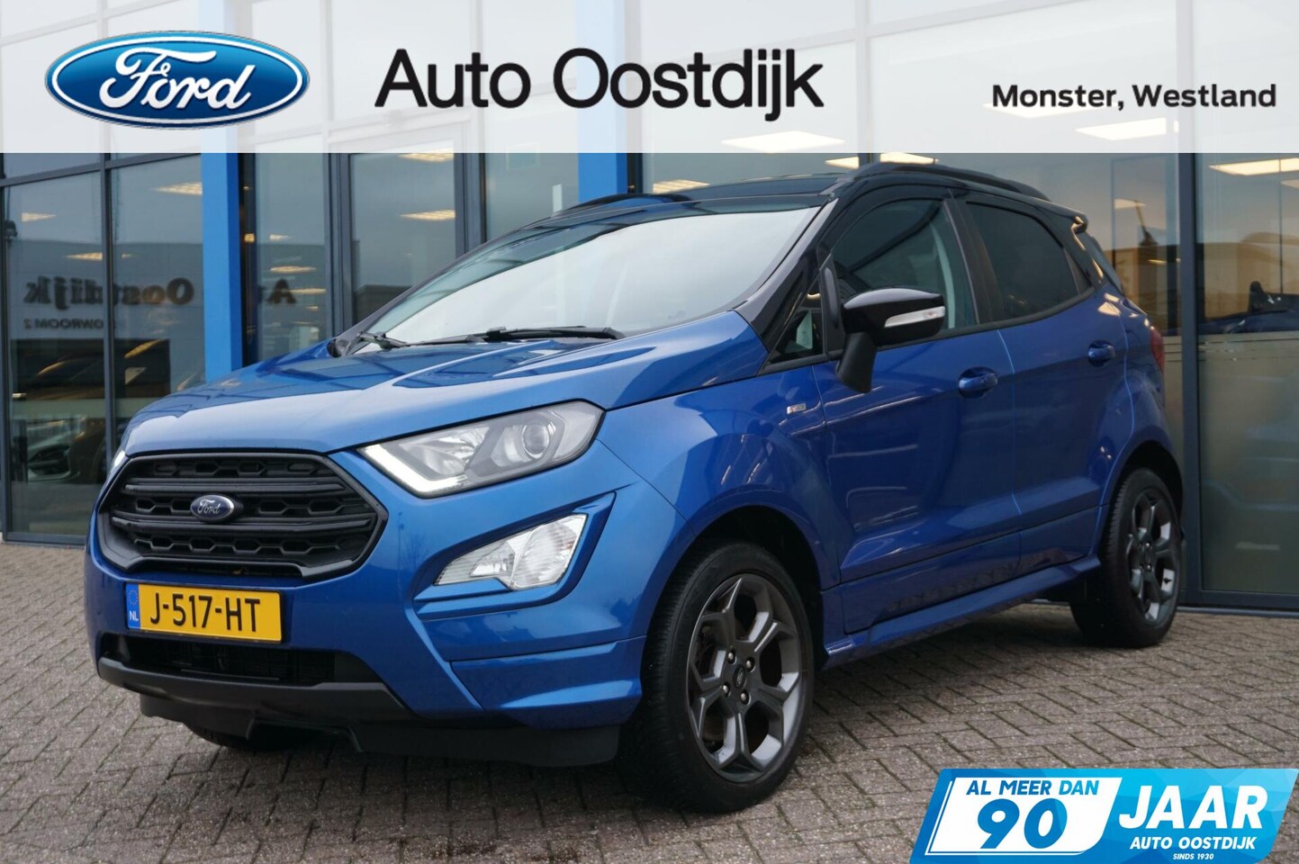 Ford EcoSport - 1.0 EcoBoost ST-Line Black 125PK Winterpack Cruise Navi Climate Parkeersensoren Achter Key - AutoWereld.nl